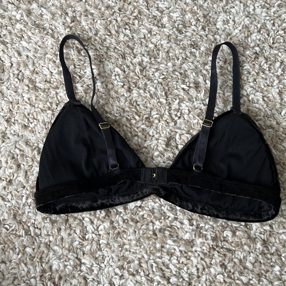 Dynamite Velvet Black Bralette Sz XS - Picture 3 of 4
